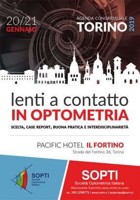 Aggiornamento SOPTI “Lenti a contatto in optometria” – 20-21 Gennaio 2019 – Torino