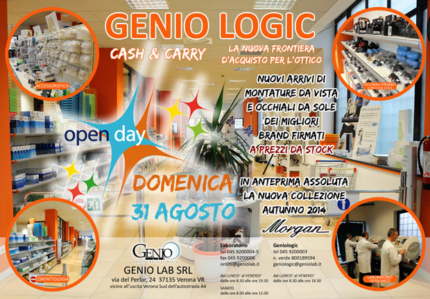 OPEN-DAY CASH & CARRY OTTICO GENIOLOGIC – domenica 31 agosto – Verona