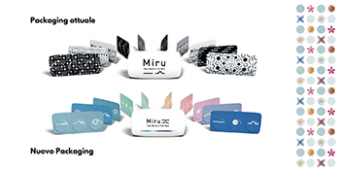 Miru 1day Flat Pack: la lente con il blister più sottile al mondo rinnova il design del packaging.