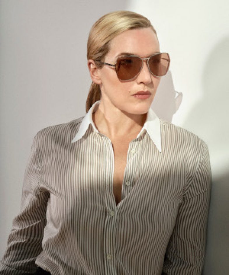 L’attrice britannica premio Oscar Kate Winslet è la testimonial degli occhiali Longines.